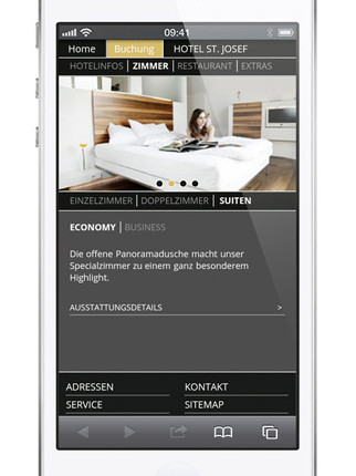 Website für Kölner Hopper Hotels