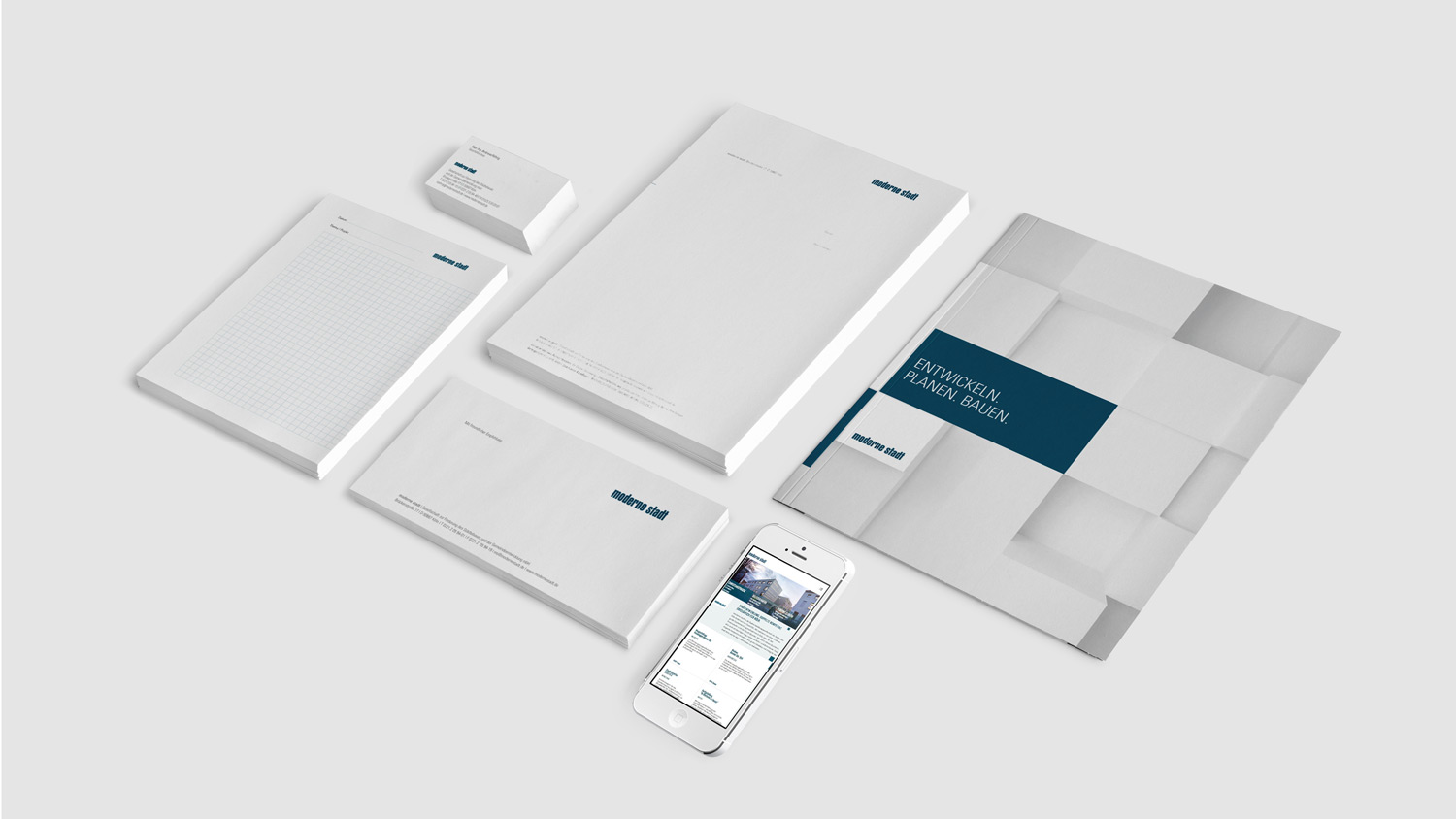 Corporate Redesign für die »moderne stadt« – die Ausstattung