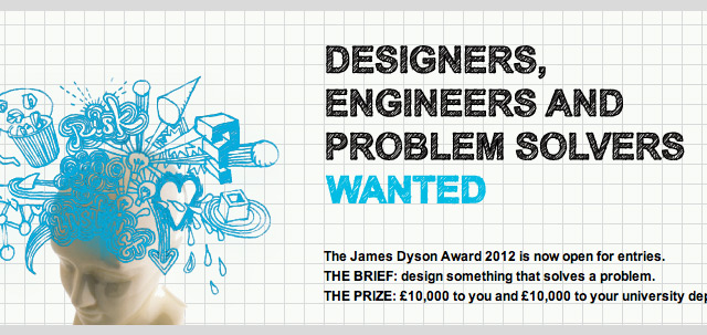 Der „James Dyson Award 2012“ ist ein Grafik Design Wettbewerb für Studenten.